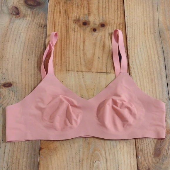 Knix Pink Wireless Non Padded V-neck Bra Size 2 or 36A - Picture 2 of 8